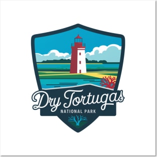 Dry Tortugas National Park Minimalistic Emblem Posters and Art